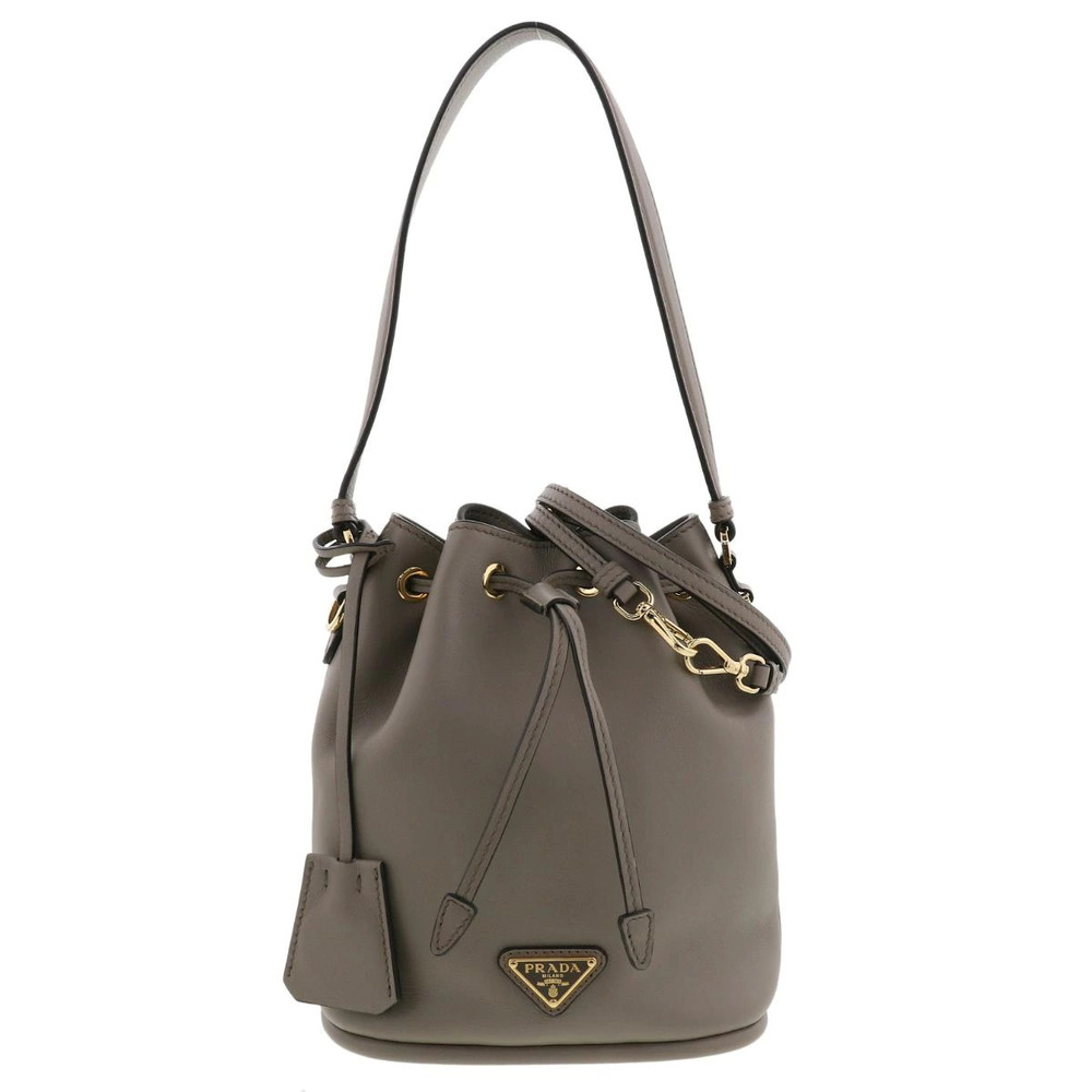 PRADA Re Edition Bag Handbag Leather Beige